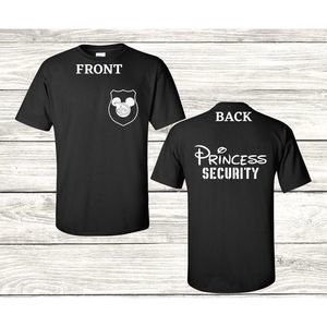 Princess Security Shirt For Disney Dad Security Badge 2 Sided T Shirts